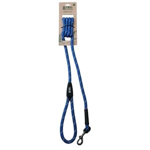 Blue Climbing Rope Dog Leash Reflective Stitching Nwt